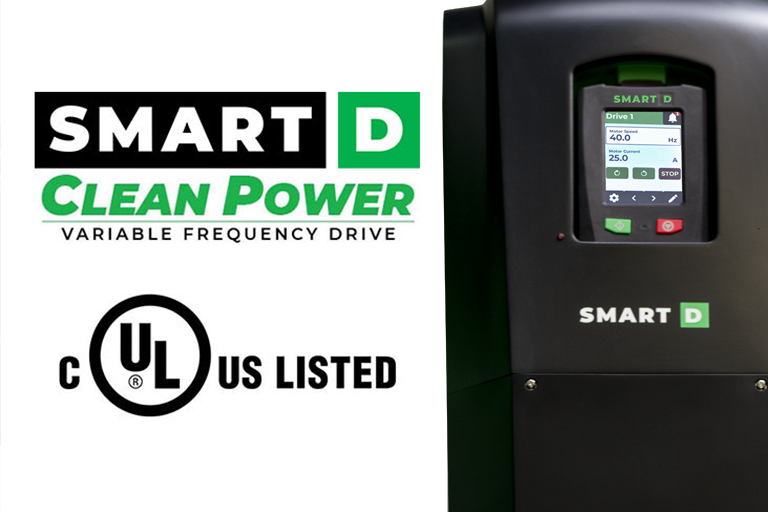 SmartD 25HP Clean Power VFD is UL certified